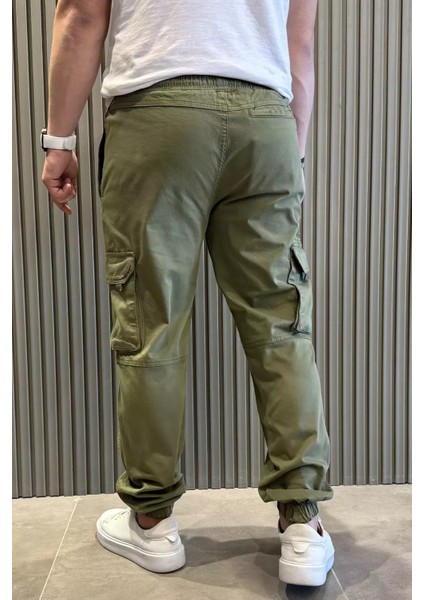 Bel ve Paça Lastikli Kargo Cepli Erkek Pantolon P-00015481 modelleri