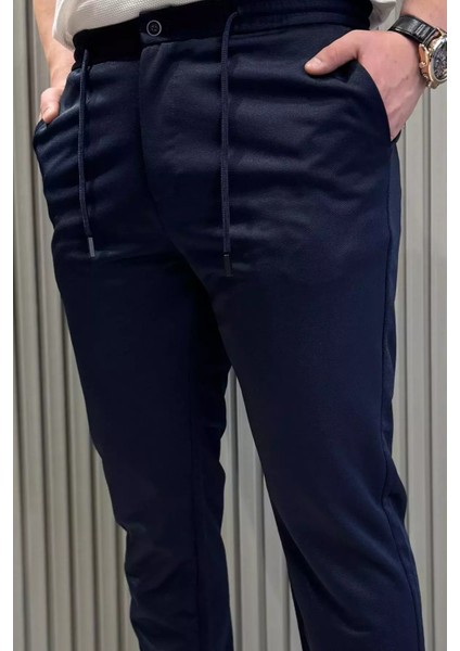Bel Bağcıklı Düz Paça Erkek Jogger Pantolon P-00015473 fırsatları