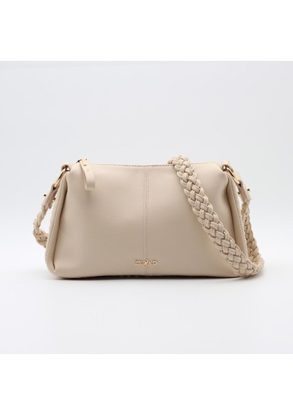 Curly Krem Kadın Örgü Detay El Ve Omuz Çantası fiyatları