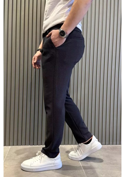 Erkek Bel Lastikli Bağcıklı Jogger Pantolon P-00015416