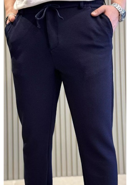 Erkek Bel Lastikli Bağcıklı Jogger Pantolon P-00015416