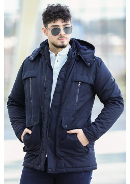Erkek Kapüşonlu Içi Peluş Gabardin Mont P-00007002 fiyatları