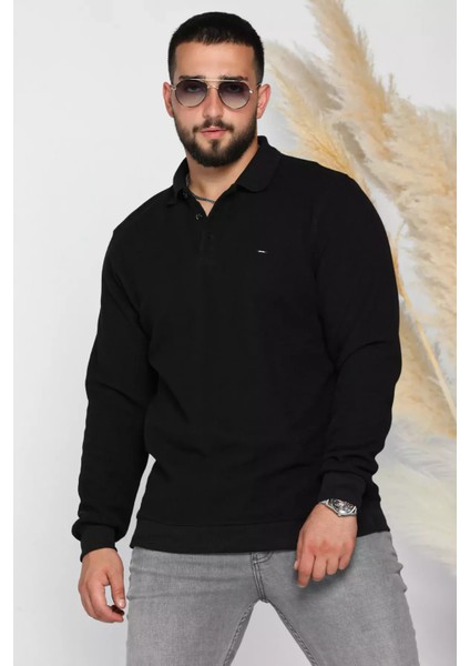 Erkek Polo Yaka Selanik Sweatshirt P-00012640 fiyatları
