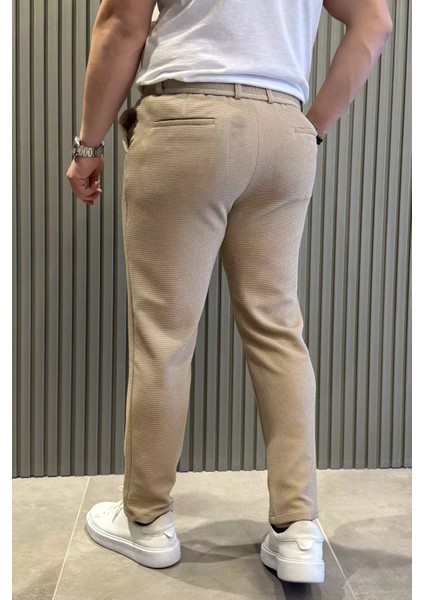 Erkek Bel Lastikli Bağcıklı Jogger Pantolon P-00015416