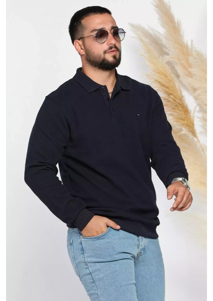 Erkek Polo Yaka Selanik Sweatshirt P-00012640 fiyatları