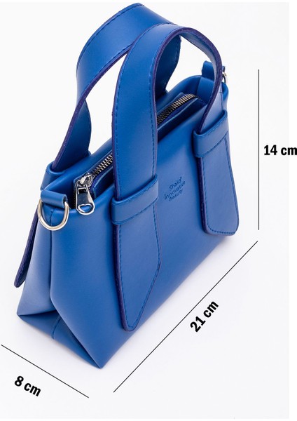 Saks Mavi Shk60 Deri, Tek Bölmeli, Fermuarlı, Ayarlanabilir Askılı, El, Kol Ve Omuz Çantası modelleri