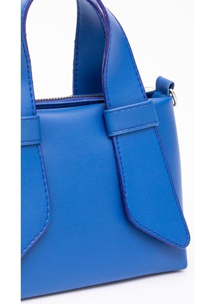 Saks Mavi Shk60 Deri, Tek Bölmeli, Fermuarlı, Ayarlanabilir Askılı, El, Kol Ve Omuz Çantası indirimleri