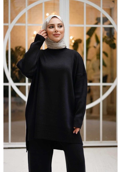 Efil Triko - 2 Li Alt Üst Takım Tesettür Giyim