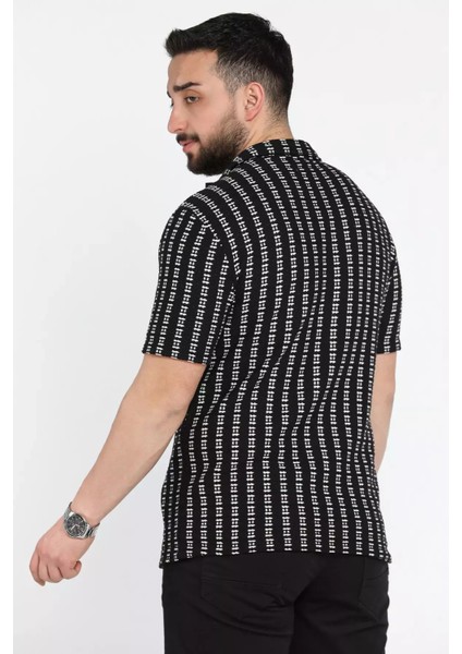 Jakarlı Erkek Kısa Kol Gömlek P-00015405 modelleri