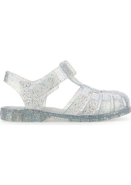 Clasica Cristal Kız Çocuk Şeffaf Simli Sandalet S10329-385