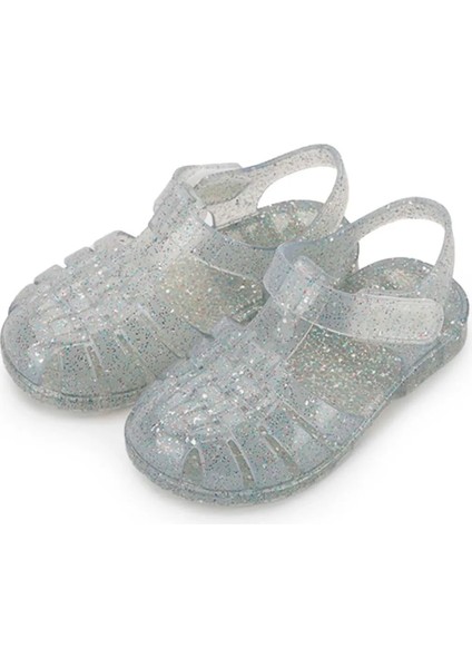 Clasica Cristal Kız Çocuk Şeffaf Simli Sandalet S10329-385
