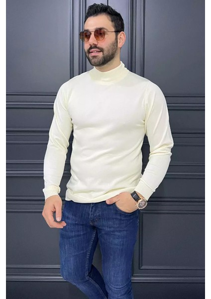 Erkek Yarım Balıkçı Triko Kazak P-00014653