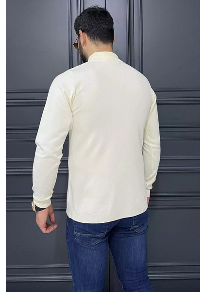 Erkek Yarım Balıkçı Triko Kazak P-00014653