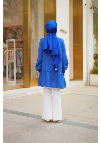 Dora Müslim - Keten Kumaş Düğmeli Kadın Gömlek fırsatları