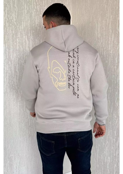 Üç Iplik Şardonlu Kanguru Cepli Erkek Sweatshirt P-00014407 fırsatları