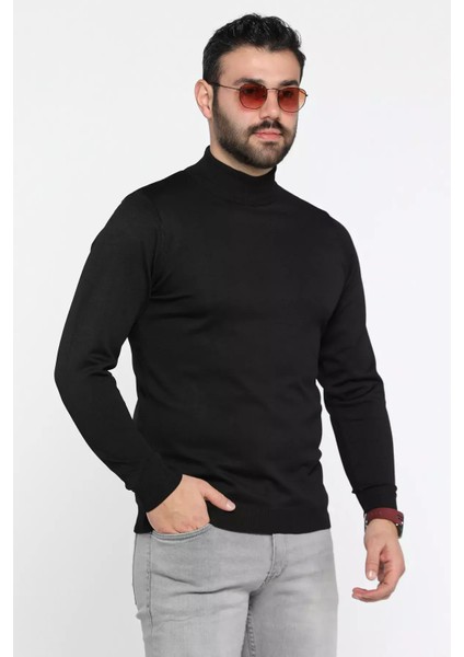 Erkek Yarım Balıkçı Triko Kazak P-00014653