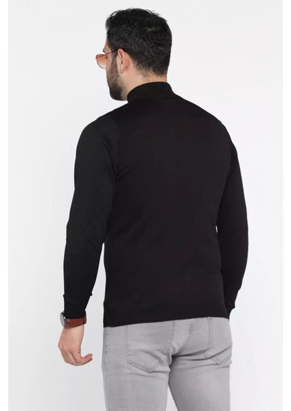 Erkek Yarım Balıkçı Triko Kazak P-00014653
