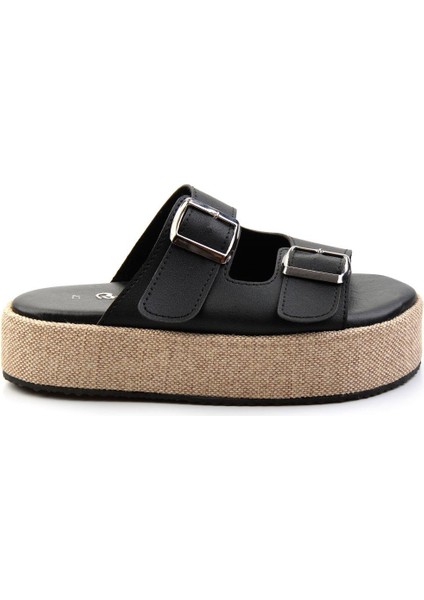 Siyah Leather Kadın Terlik K04423050103