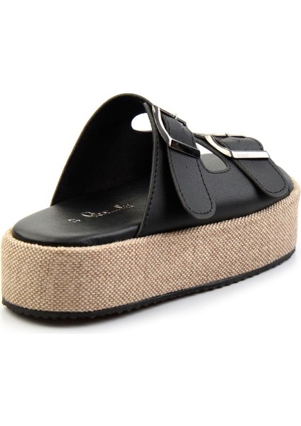 Siyah Leather Kadın Terlik K04423050103 modelleri