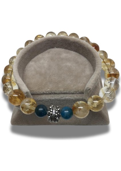 Gümüş Bileklik |sitrin ve Yeşim Taşı ile Özel Tasarım" indirimleri