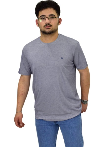 Erkek Sıfıryaka Düz Merserize Tişört T6034 BGL-ST04527