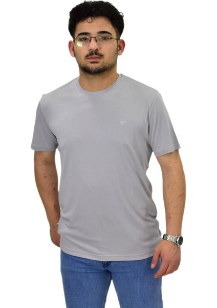 Erkek Sıfıryaka Düz Merserize Tişört T6034 BGL-ST04527