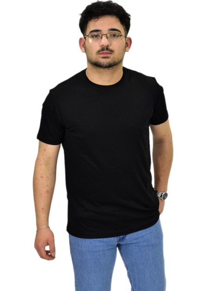 Erkek Sıfıryaka Düz Merserize Tişört T6034 BGL-ST04527