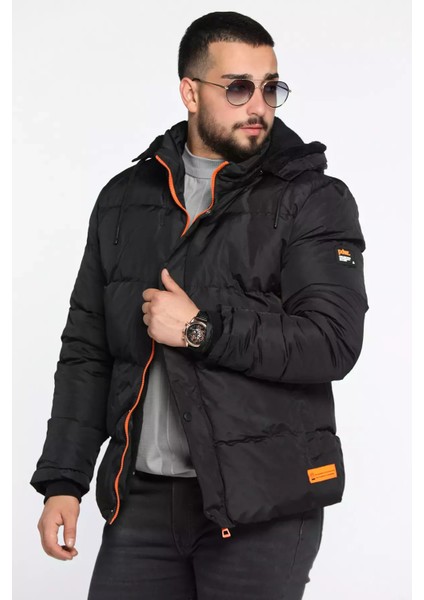 Erkek Kapüşonlu Içi Peluş Mont P-00013137