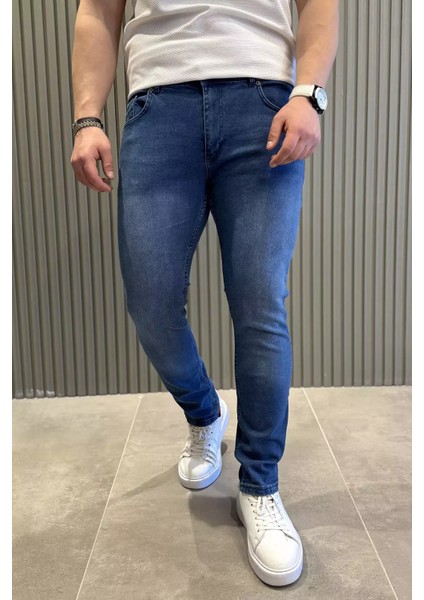 Erkek Likralı Jean Kot Pantolon P-00013016