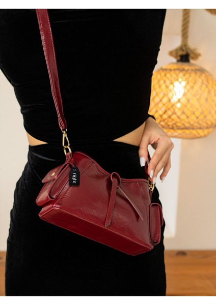 Aurora Model Bordo Kadın El Ve Omuz Çantası fiyatları