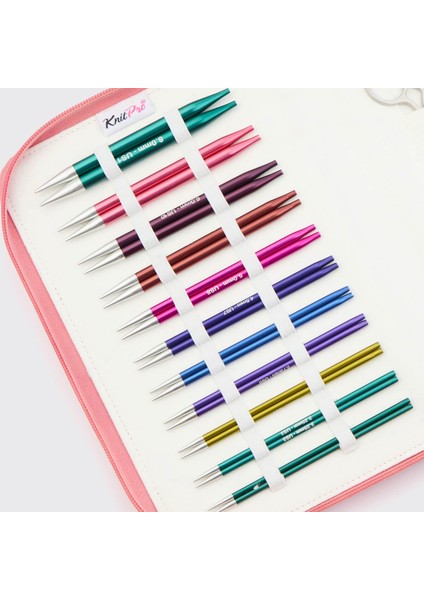 Knitpro Zing Regal Değiştirilebilir Misinalı Şiş Seti + Şiş Ölçer fiyatları