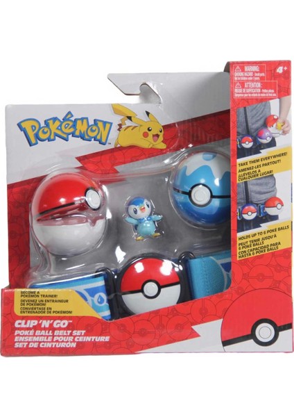 Nessiworld Pokemon Clip 'n' Go Pokeball Kemer ve Figür Seti 95283-U fiyatları