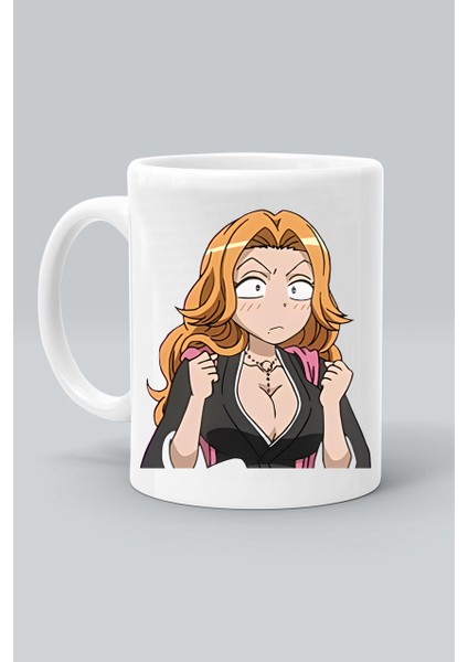 Anime Belach Rangiku Matsumoto Karakter Baskılı Beyaz Kupa Bardak