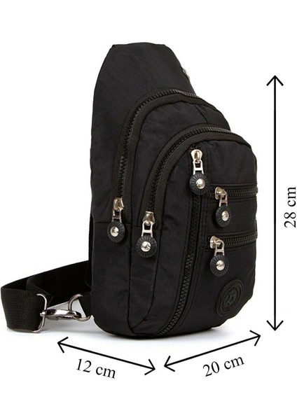 Unisex Su Geçirmez Kulaklık Usb Çıkışlı Çapraz Askılı Çanta Bel Omuz Ve Göğüs Çanta Günlük Bodybag fırsatları