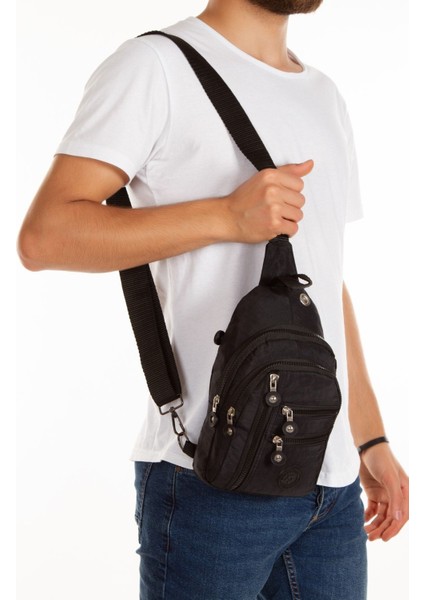 Unisex Su Geçirmez Kulaklık Usb Çıkışlı Çapraz Askılı Çanta Bel Omuz Ve Göğüs Çanta Günlük Bodybag indirimleri