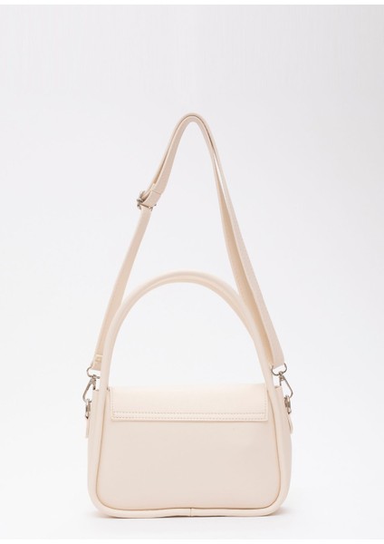 Krem Shk97 Deri Ön Cep Detaylı 2 Bölmeli Ayarlanabilir Askılı El,Kol Ve Omuz Çantası U:17 E:23 modelleri