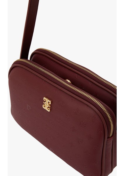 Bordo Print Kadın Omuz Çantası 05PO22Y1536 modelleri