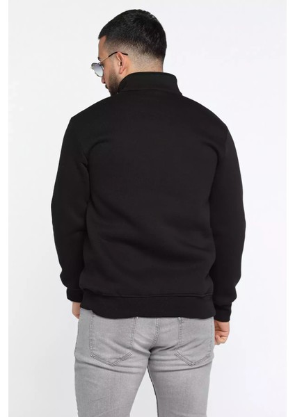 Yarım Fermuarlı Cepli Double Face Erkek Sweatshirt P-00013588 modelleri
