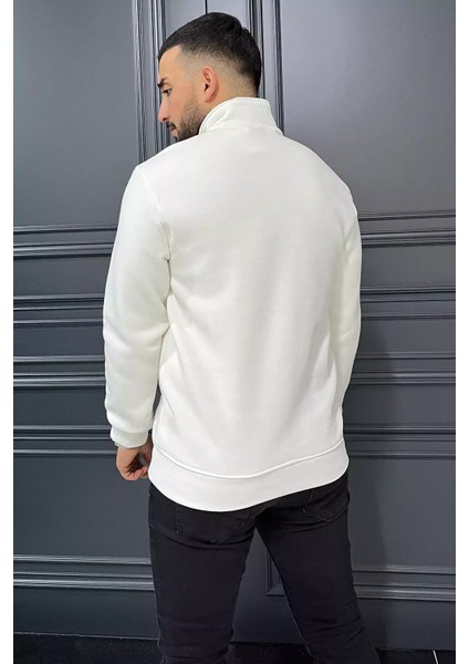 Yarım Fermuarlı Cepli Double Face Erkek Sweatshirt P-00013588 modelleri