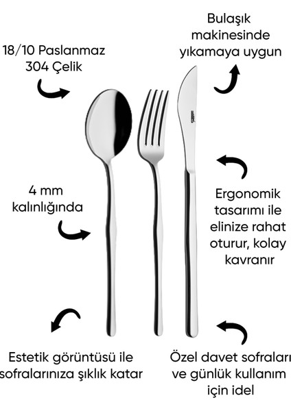 Anka 6 Adet Yemek Kaşığı