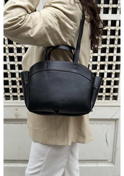 Çıkarılabilir Keseli El Ve Omuz Askılı Tote Çanta Willy Siyah fiyatları