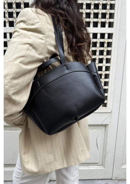 Çıkarılabilir Keseli El Ve Omuz Askılı Tote Çanta Willy Siyah fırsatları