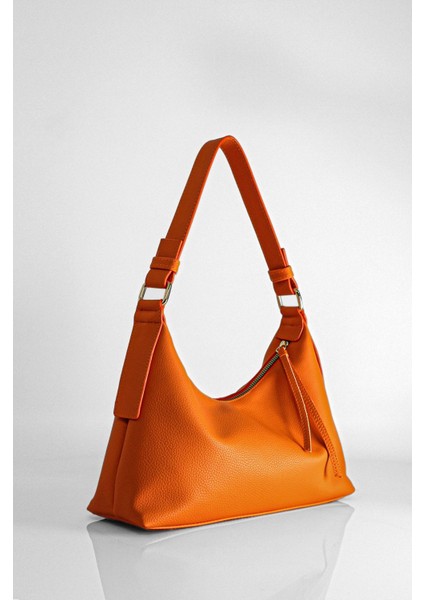 Kadın Turuncu El Ve Omuz Çanta
