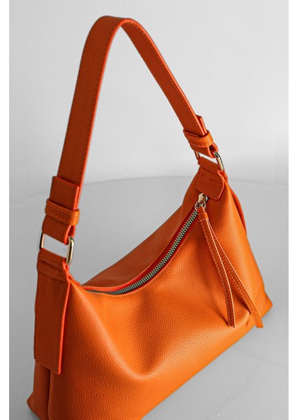 Kadın Turuncu El Ve Omuz Çanta modelleri