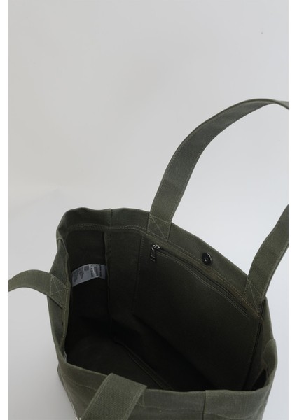 Haki Mumlu Kanvas Kadın Omuz Çantası 05PO23Y3505 modelleri
