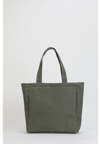 Haki Mumlu Kanvas Kadın Omuz Çantası 05PO23Y3505 fırsatları