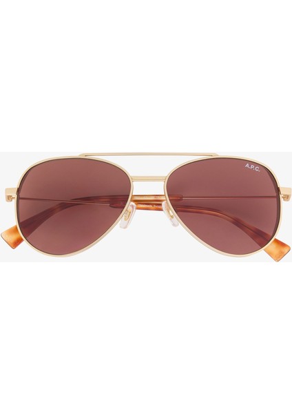 Bill Unisex Pilot Güneş Gözlüğü, Kahverengi Lens, %100 Uva/uvb Koruma, Ce Sertifikalı