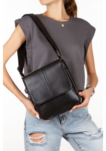 Deri Unisex Omuz Çantası, Çapraz Çanta