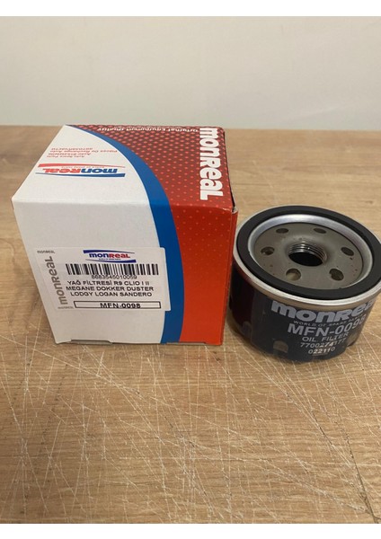 MFN-0098 Yağ Filtresi 7700274177 Renault R9 Clıo I Iı Megane Dacıa Dokker Duster Lodgy Logan Sandero