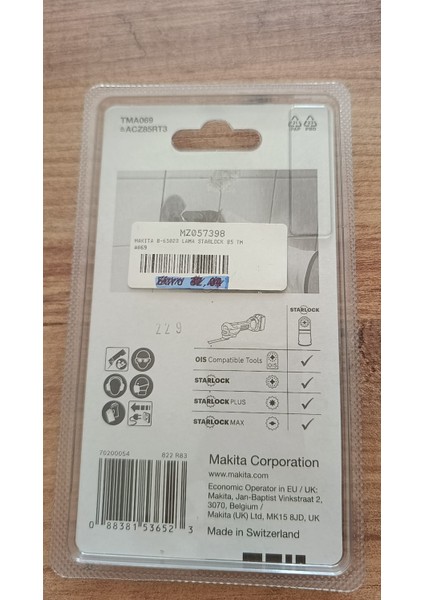 B-65028 TMA069 85MM 30 Kum Rıff Segmanlı Testere Bıçak